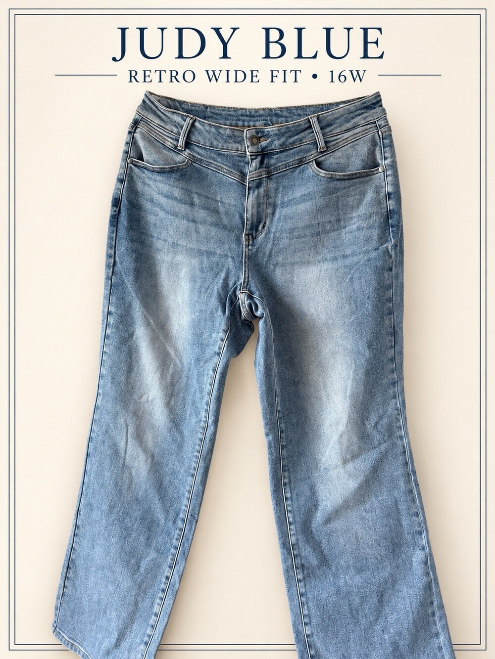 Judy Blue Flare Jeans Womens 16W High Rise Stretch Blue